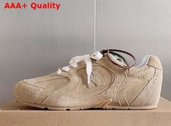 Miu Miu New Balance X Miu Miu 530 SL Suede Sneakers in Ecru Replica