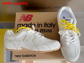 Miu Miu New Balance X Miu Miu 530 SL Suede Sneakers in White Replica