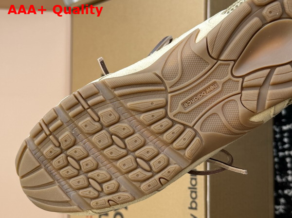 Miu Miu New Balance x Miu Miu 530 SL Suede and Mesh Sneakers in Butter Yellow 5E165E Replica