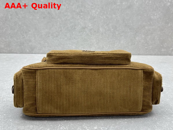 Miu Miu Pocket Corduroy Top Handle Bag in Cord 5BB179 Replica
