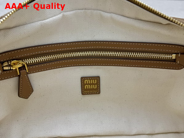 Miu Miu Pocket Corduroy Top Handle Bag in Cord 5BB179 Replica