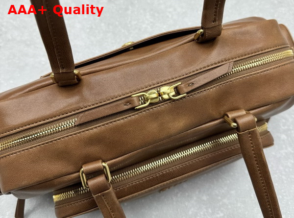 Miu Miu Pocket Washed Nappa Leather Bag in Oak 5BB175 Replica