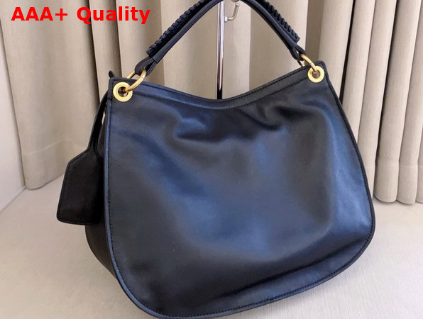 Miu Miu Rendez Vous Leather Bag in Black 5BC219 Replica