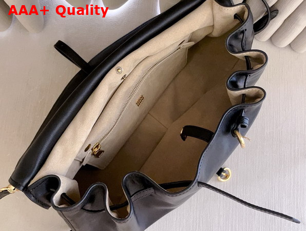 Miu Miu Rendez Vous Leather Bag in Black 5BC219 Replica