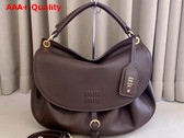 Miu Miu Rendez Vous Leather Bag in Briarwood 5BC219 Replica