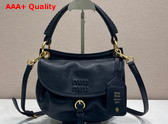 Miu Miu Rendez Vous Nappa Leather Bag in Black 5BC221 Replica