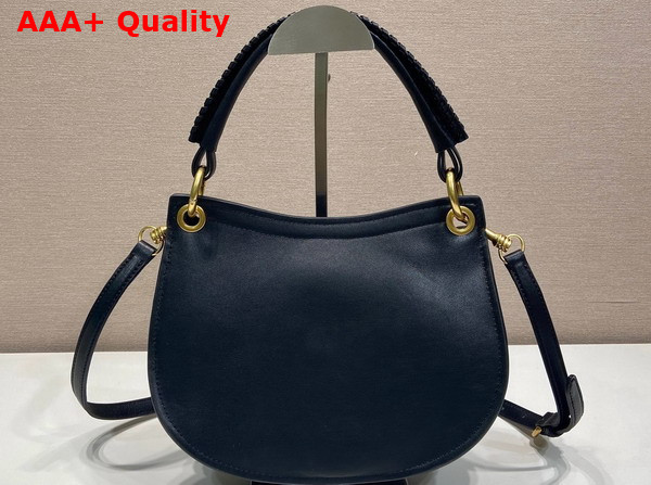 Miu Miu Rendez Vous Nappa Leather Bag in Black 5BC221 Replica