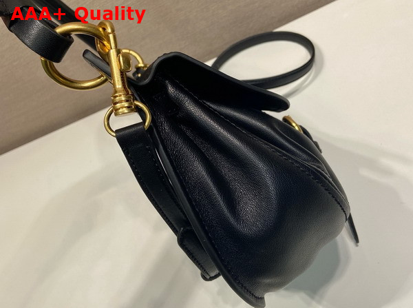Miu Miu Rendez Vous Nappa Leather Bag in Black 5BC221 Replica