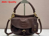 Miu Miu Rendez Vous Nappa Leather Bag in Briarwood 5BC221 Replica