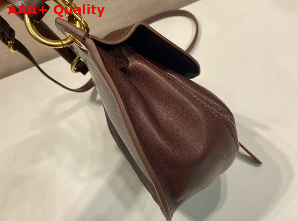 Miu Miu Rendez Vous Nappa Leather Bag in Briarwood 5BC221 Replica