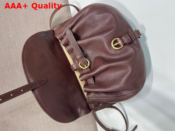 Miu Miu Rendez Vous Nappa Leather Bag in Briarwood 5BC221 Replica