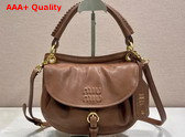 Miu Miu Rendez Vous Nappa Leather Bag in Oak 5BC221 Replica