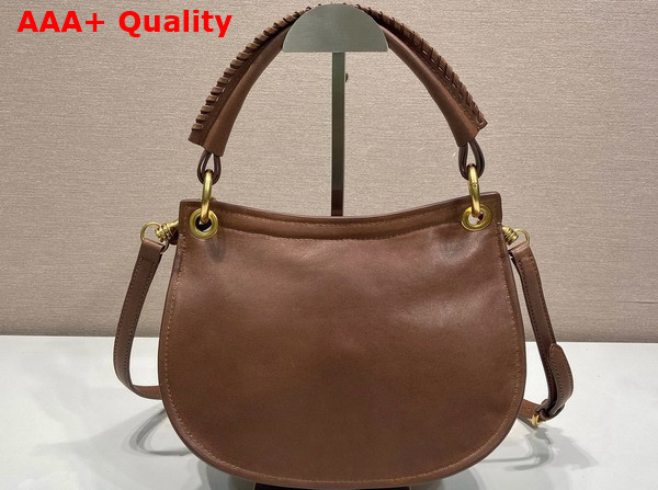 Miu Miu Rendez Vous Nappa Leather Bag in Oak 5BC221 Replica