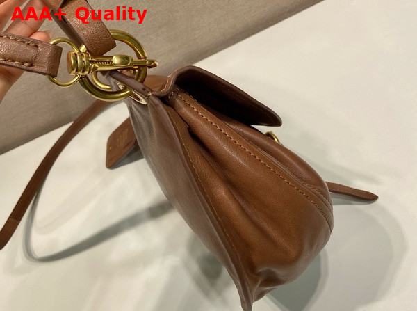 Miu Miu Rendez Vous Nappa Leather Bag in Oak 5BC221 Replica