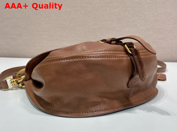 Miu Miu Rendez Vous Nappa Leather Bag in Oak 5BC221 Replica