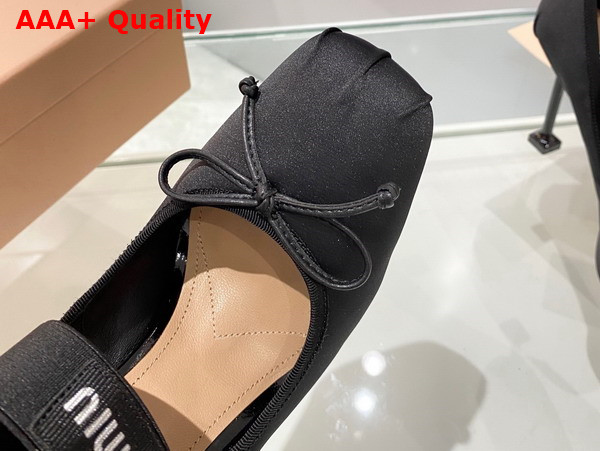 Miu Miu Satin Pumps in Black 5I793D Replica