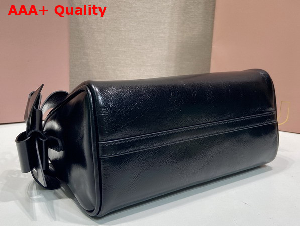 Miu Miu Shiny Leather Pouch in Black 5NE029 Replica