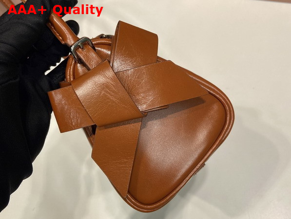Miu Miu Shiny Leather Pouch in Palisander 5NE029 Replica