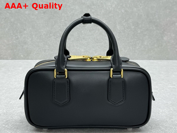 Miu Miu Small Arcadie Leather Bag in Black 5BB142 Replica