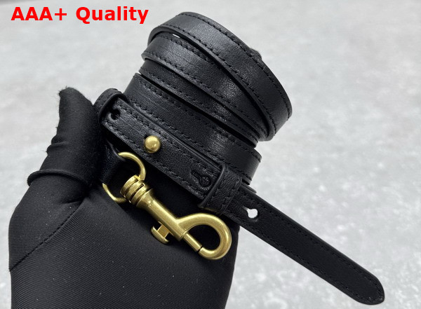 Miu Miu Small Aventure Nappa Leather Bag in Black 5BA292 Replica