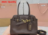 Miu Miu Small Aventure Nappa Leather Bag in Briarwood 5BA292 Replica