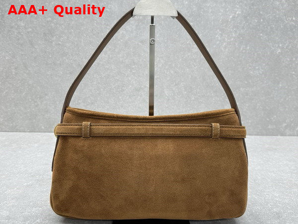 Miu Miu Small Aventure Suede Bag in Oak 5BC182 Replica