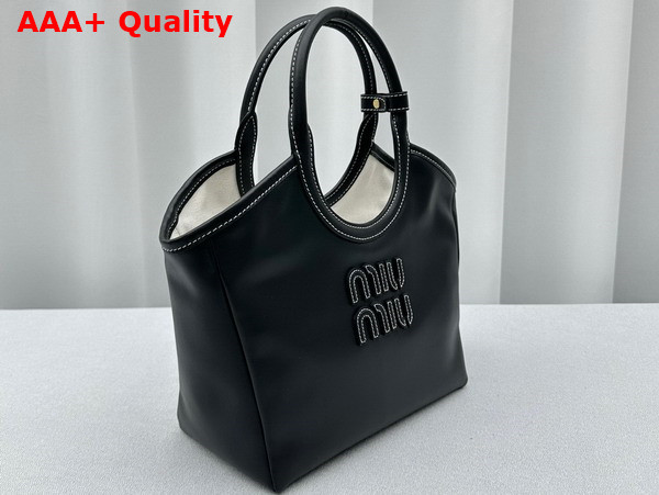 Miu Miu Small IVY Leather Bag in Black Replica