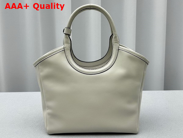 Miu Miu Small IVY Leather Bag in Chalk White Replica