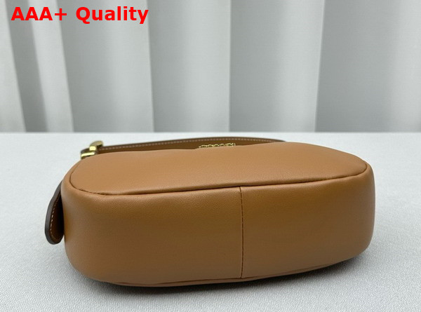 Miu Miu Small Leather Hobo Bag in Caramel 5BC161 Replica