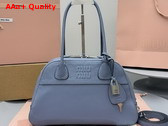 Miu Miu Small Vivant Nappa Leather Bag in Blue 5BB199 Replica