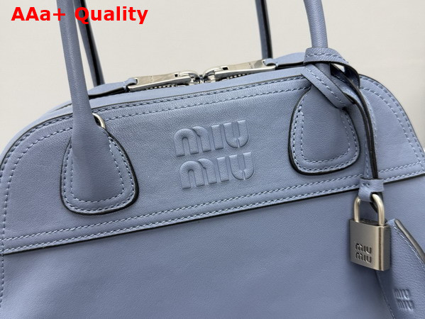 Miu Miu Small Vivant Nappa Leather Bag in Blue 5BB199 Replica