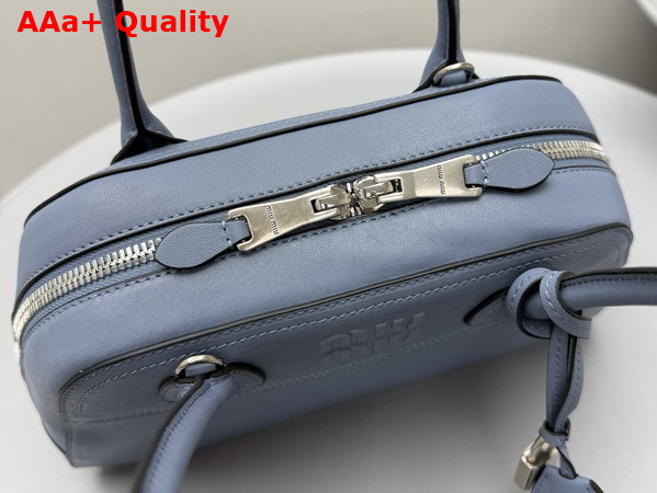Miu Miu Small Vivant Nappa Leather Bag in Blue 5BB199 Replica