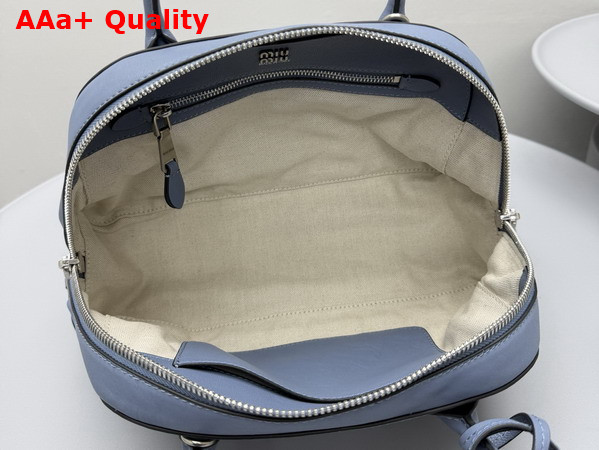 Miu Miu Small Vivant Nappa Leather Bag in Blue 5BB199 Replica