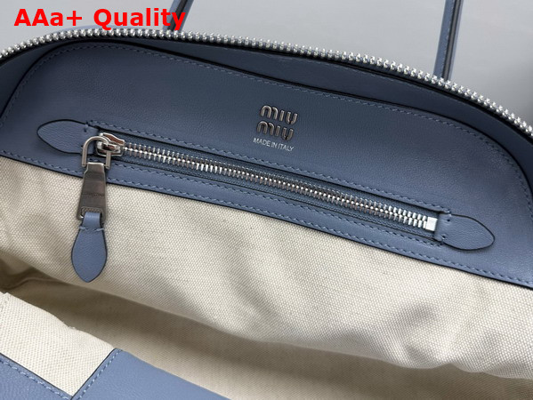 Miu Miu Small Vivant Nappa Leather Bag in Blue 5BB199 Replica