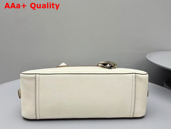 Miu Miu Small Vivant Nappa Leather Bag in Chalk White 5BB199 Replica