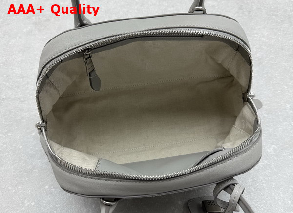 Miu Miu Small Vivant Nappa Leather Bag in Granite Gray 5BB199 Replica
