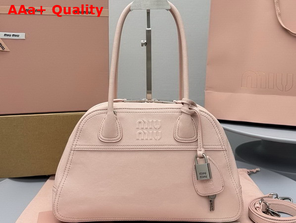 Miu Miu Small Vivant Nappa Leather Bag in Opal 5BB199 Replica