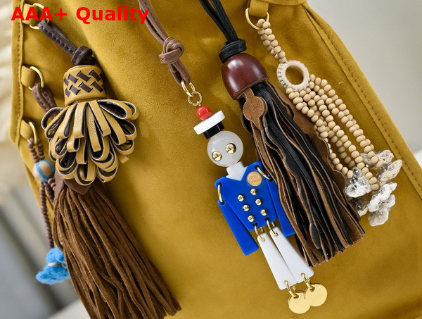 Miu Miu Suede Bag with Trick in Whiskey 5BA295 Replica