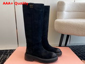 Miu Miu Suede Boots in Black 5W971D Replica