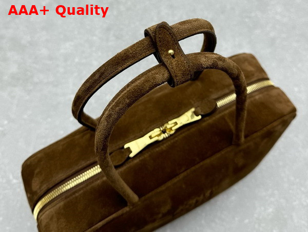 Miu Miu Suede Leather Beau Bag in Cocoa Brown 5BB117 Replica