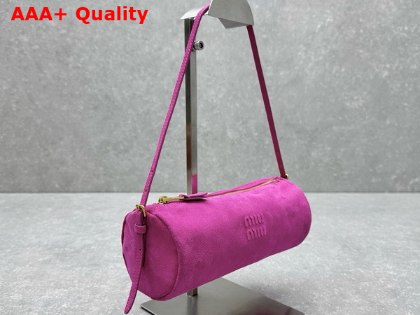 Miu Miu Suede Pouch in Fuchsia 5NE851 Replica