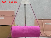 Miu Miu Suede Pouch in Fuchsia 5NE851 Replica