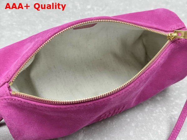 Miu Miu Suede Pouch in Fuchsia 5NE851 Replica