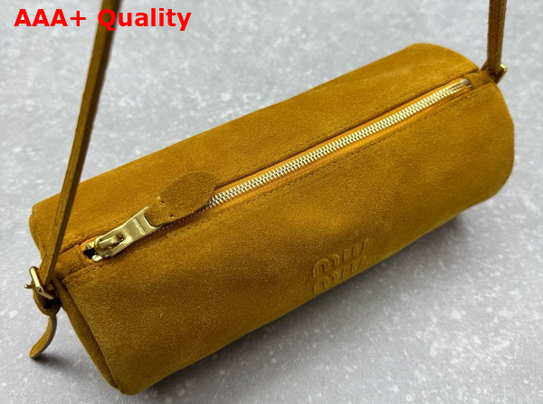 Miu Miu Suede Pouch in Whiskey 5NE851 Replica