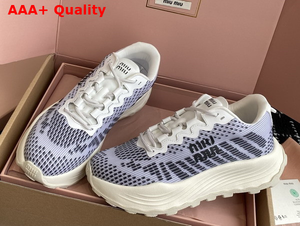 Miu Miu Technical Fabric Sneakers in Light Blue 5E480E Replica