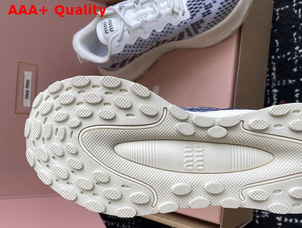 Miu Miu Technical Fabric Sneakers in Light Blue 5E480E Replica