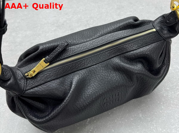 Miu Miu Textured Nappa Leather Bag in Black 5BC191 Replica