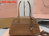 Miu Miu Vivant Nappa Leather Bag in Caramel 5BB199 Replica