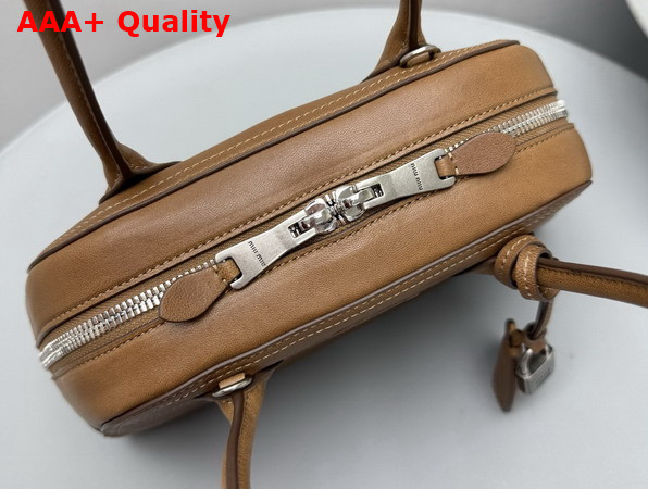 Miu Miu Vivant Nappa Leather Bag in Caramel 5BB199 Replica