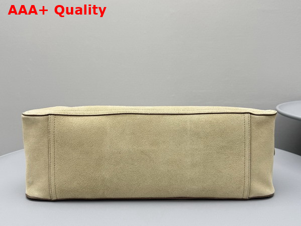 Miu Miu Vivant Suede Bag in Ecru 5BB196 Replica